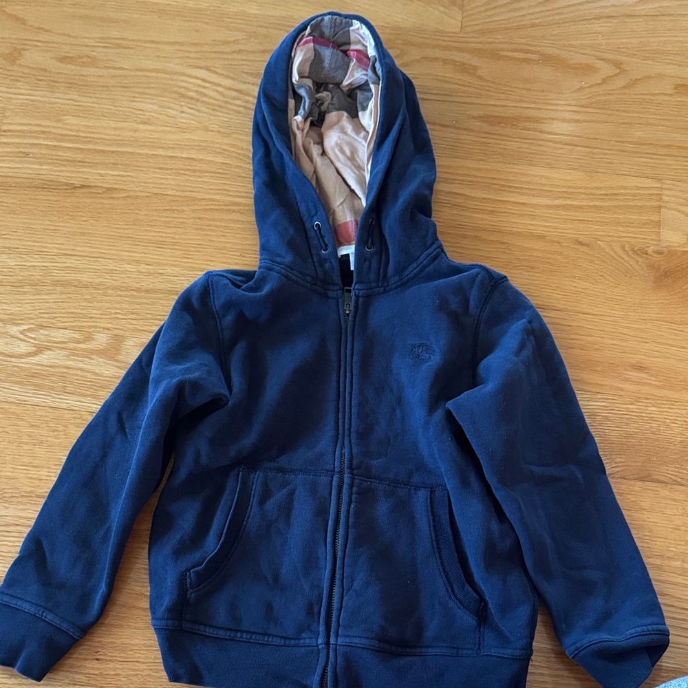 Burberry Kids Dark Blue Hoodie
